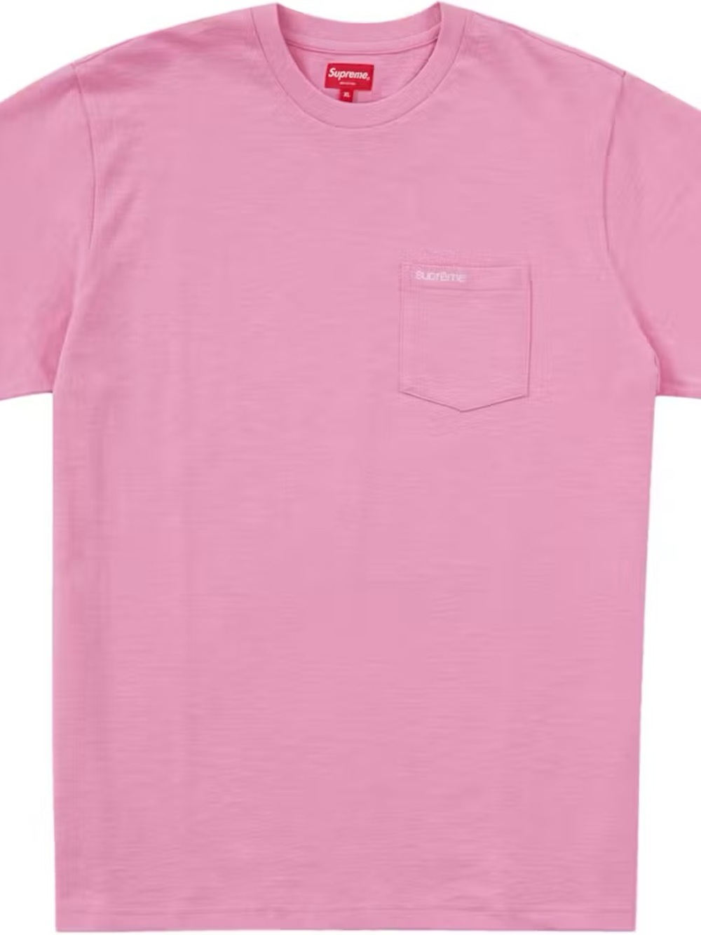 Supreme Short Sleeve Pocket Tee in Pink